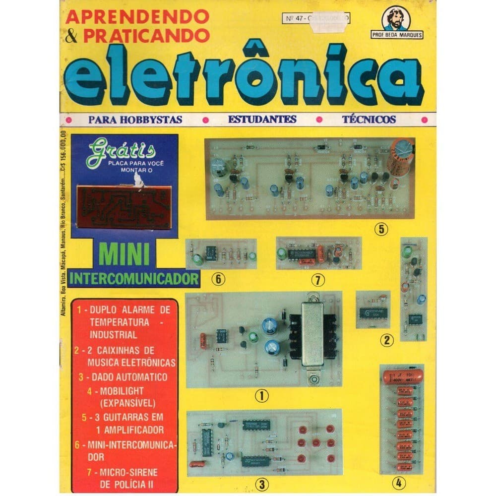 Revista Aprendendo & Praticando Eletrônica do Prof. Beda Marques N 47 Abril/1992