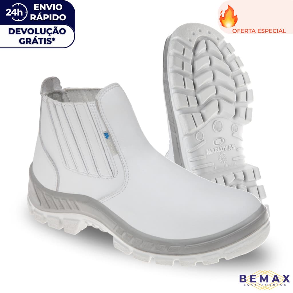 Botina de Segurança Marluvas Bota70b19 Gi Bp Microfibra Cozinha Frigorófico CA 31396
