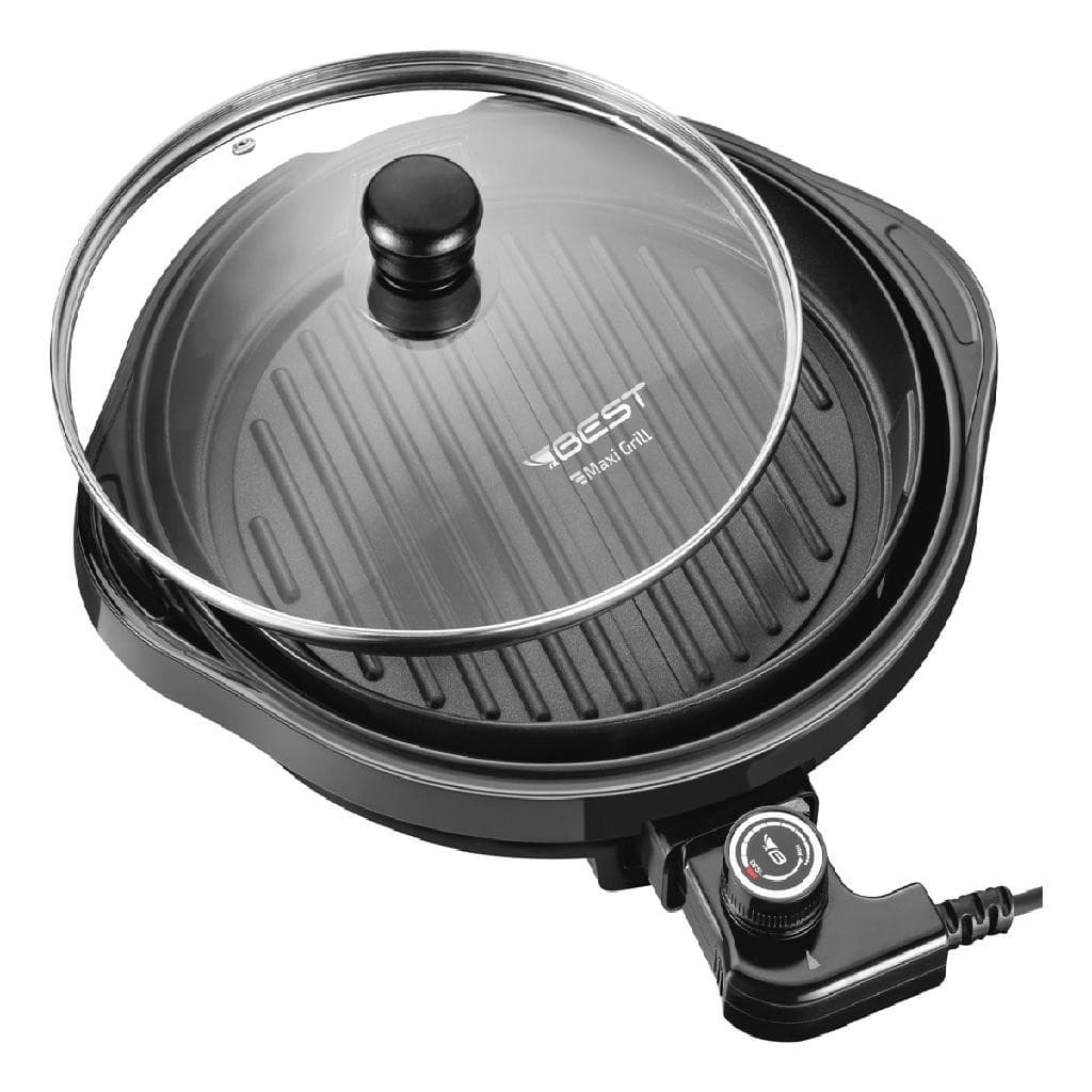 Panela Elétrica Redonda Best Maxi Grill 30cm + Cor Preto