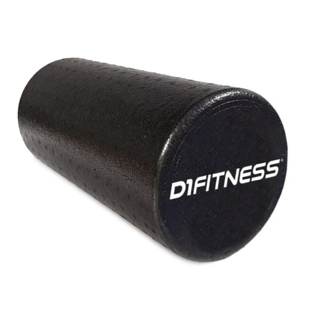 Foam Roller D1Fitness Rígido 30x15cm Preto