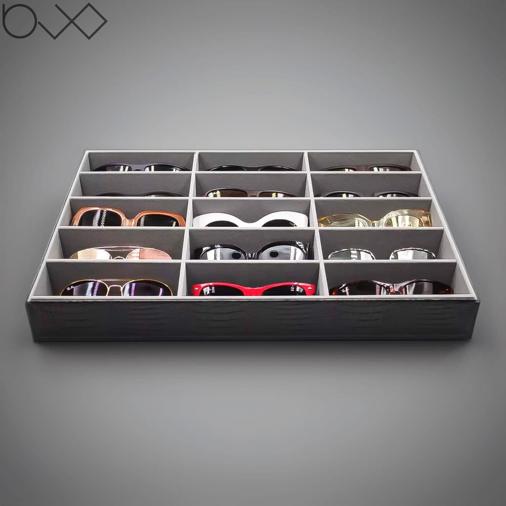 Bandeja Para Óculos Organizador De Gaveta Veludo 