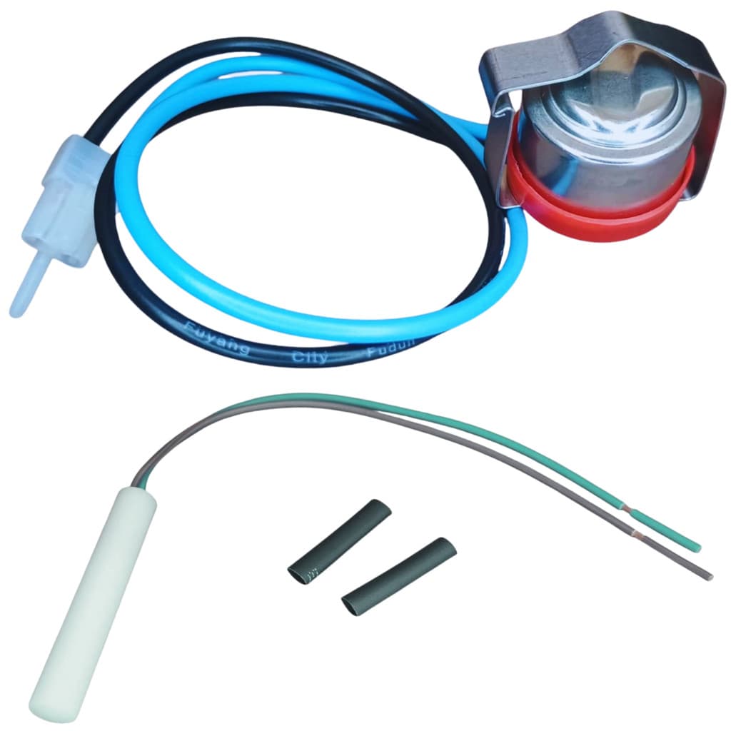 SENSOR CAMPO 10K + TERMOSTATO BIMETAL DEGELO COMPATÍVEL COM GELADEIRA BRASTEMP BRM44B