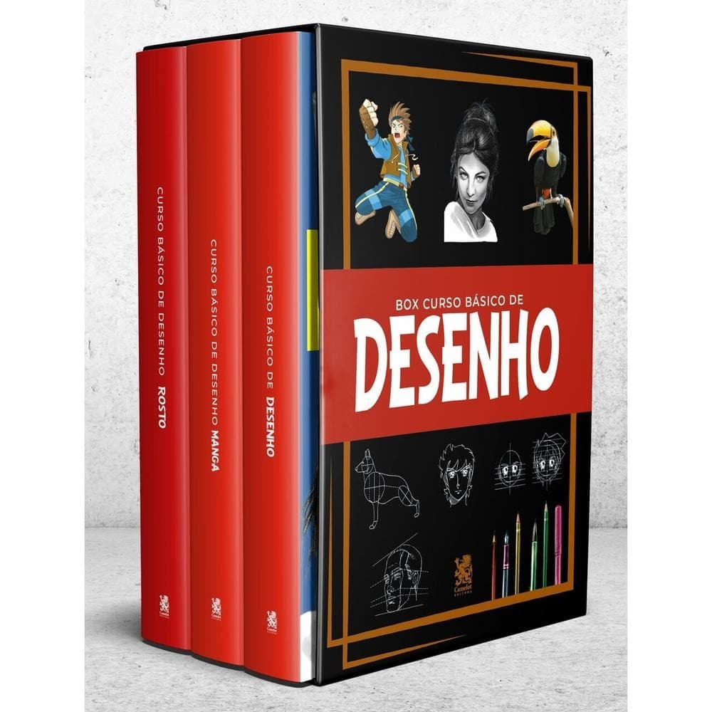 Box Curso Básico de Desenho - Box com 3 Livros