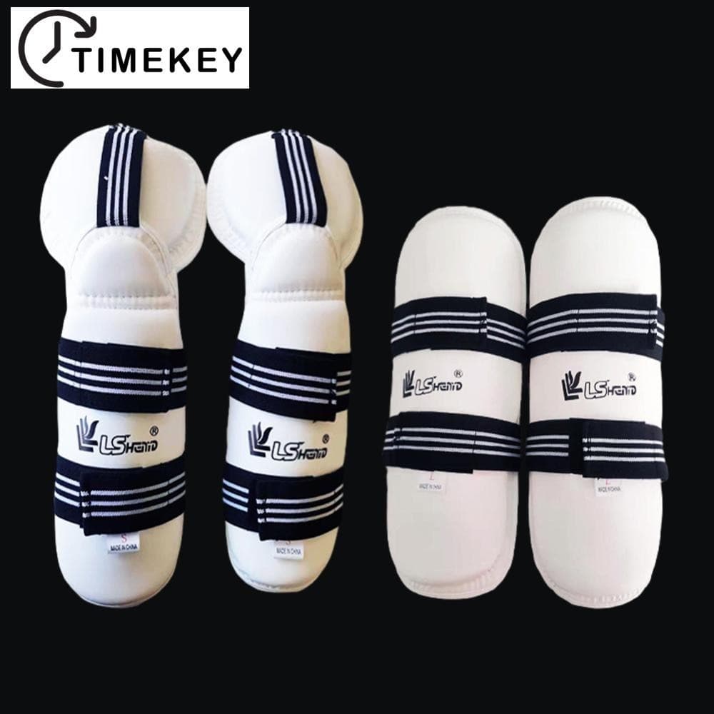 TKEY Taekwondo Conjunto De Proteção Das Pernas Do Braço Boxe De Karate Grosso Adulto Sanda Artes Marciais Treinamento Esportivo Equipamento N3W8