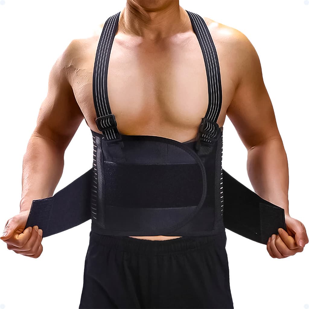 Cinta Protetora De Coluna Lombar Colete Cervical Unissex Ortopédica Corretor Postural