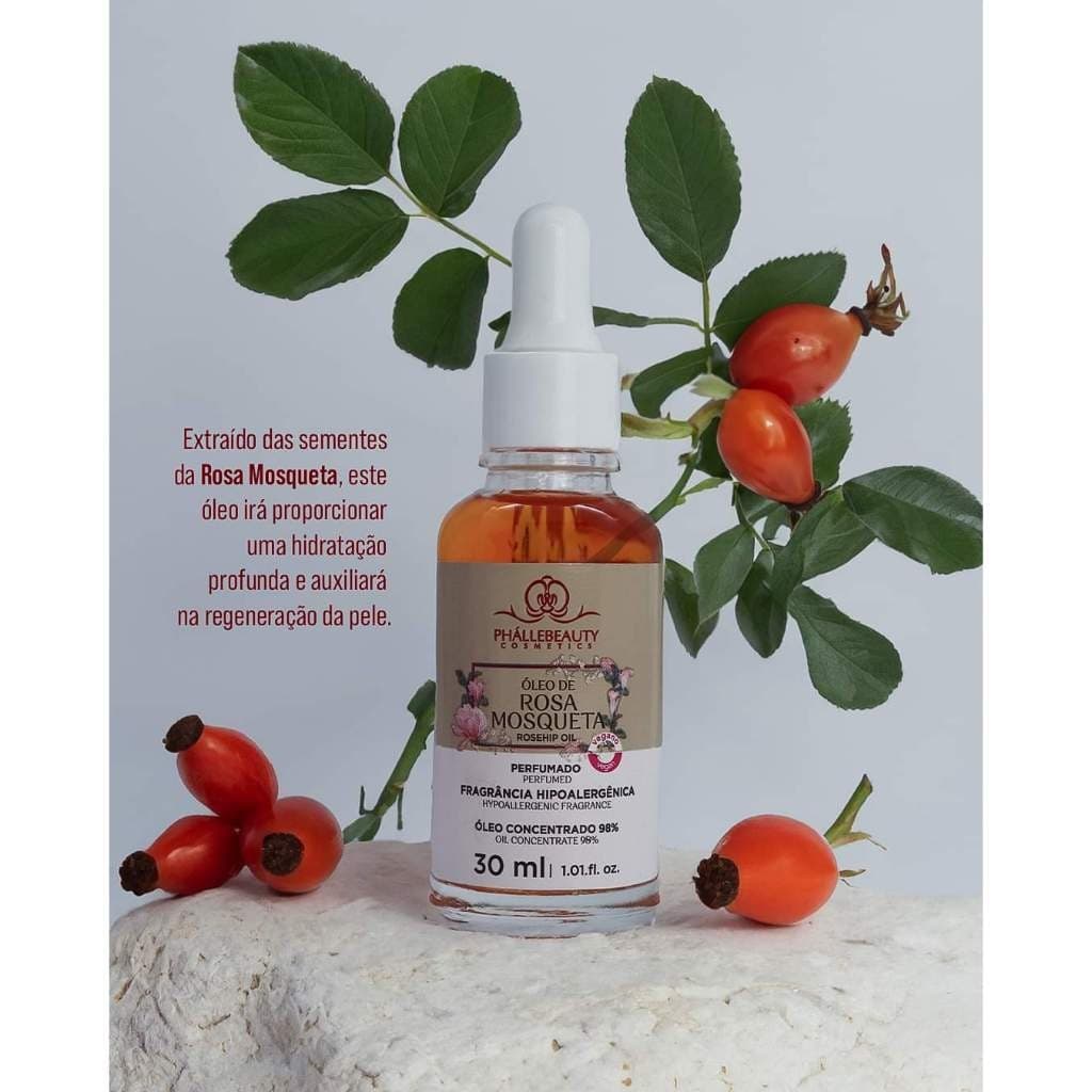 ÓLEO DE ROSA MOSQUETA 98% PHALLEBEAUTY 30ML