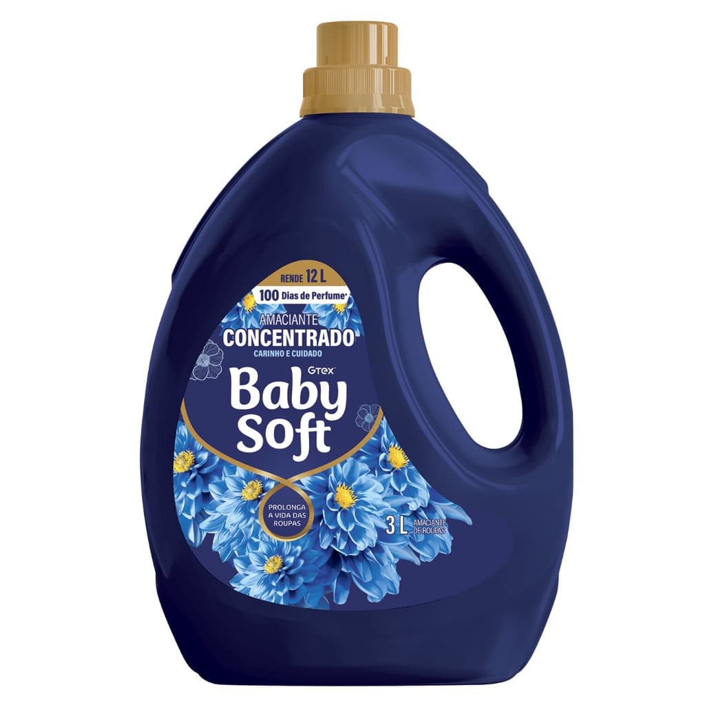 Amaciante Concentrado Baby Soft Carinho e Cuidado - 3L