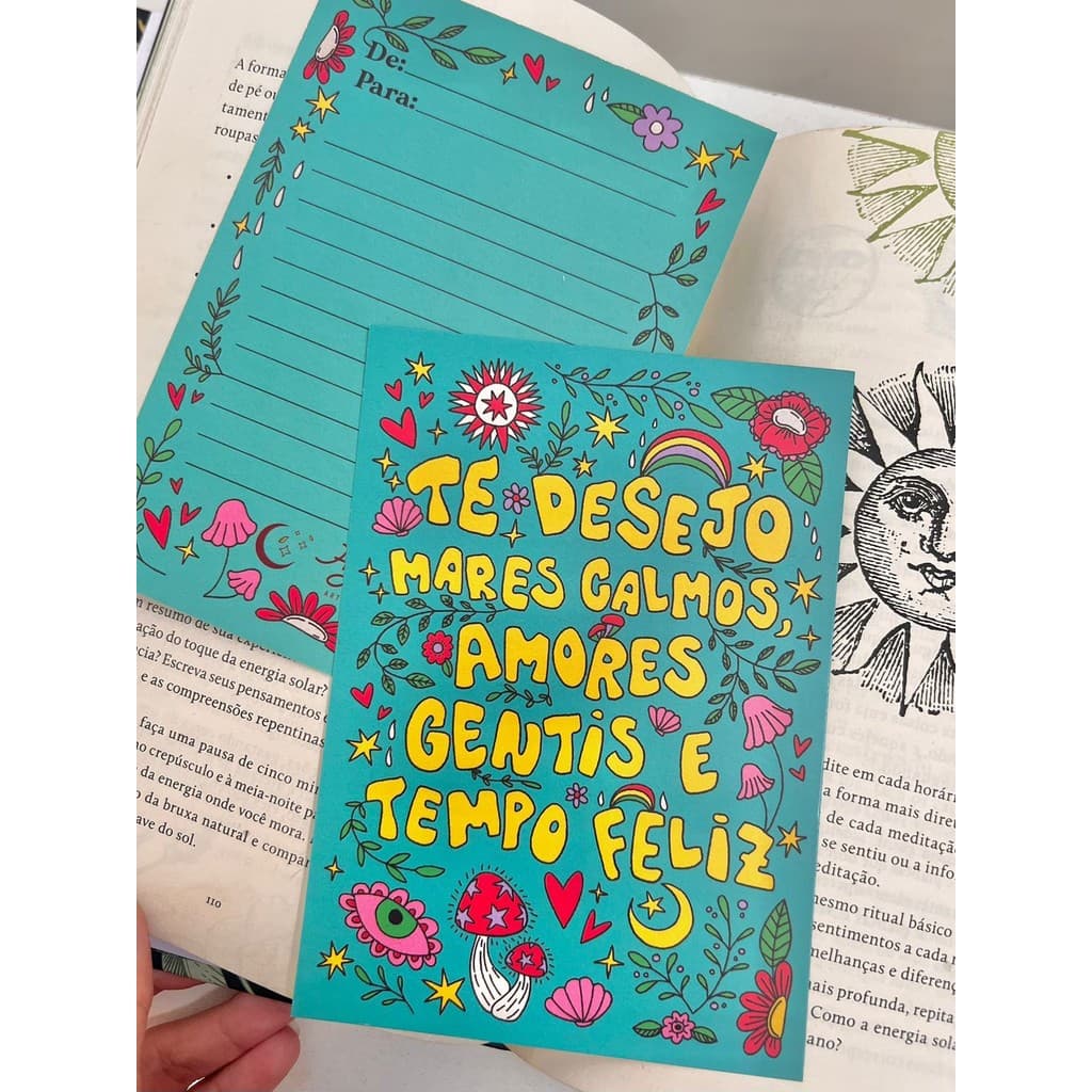 Cartão Hippie Mares Calmos