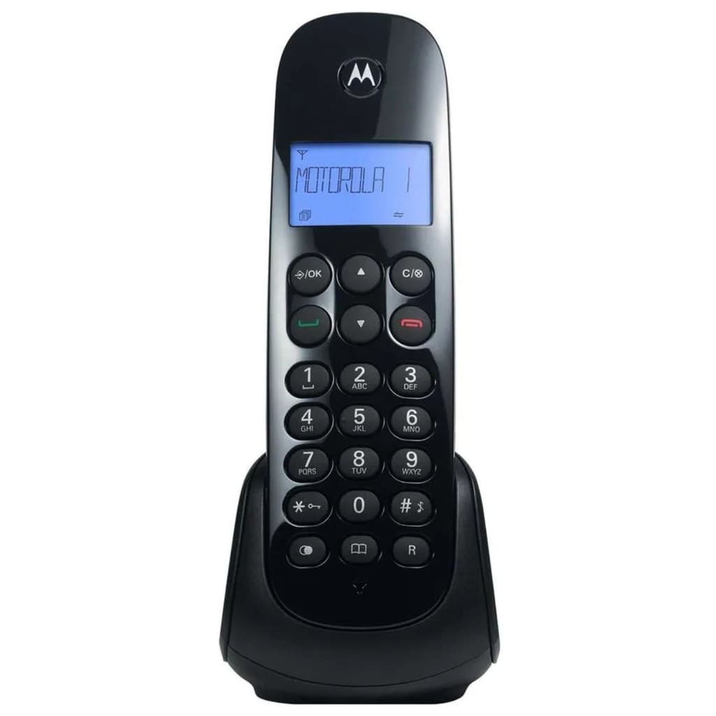 Telefone Sem Fio Digital Motorola Preto Original
