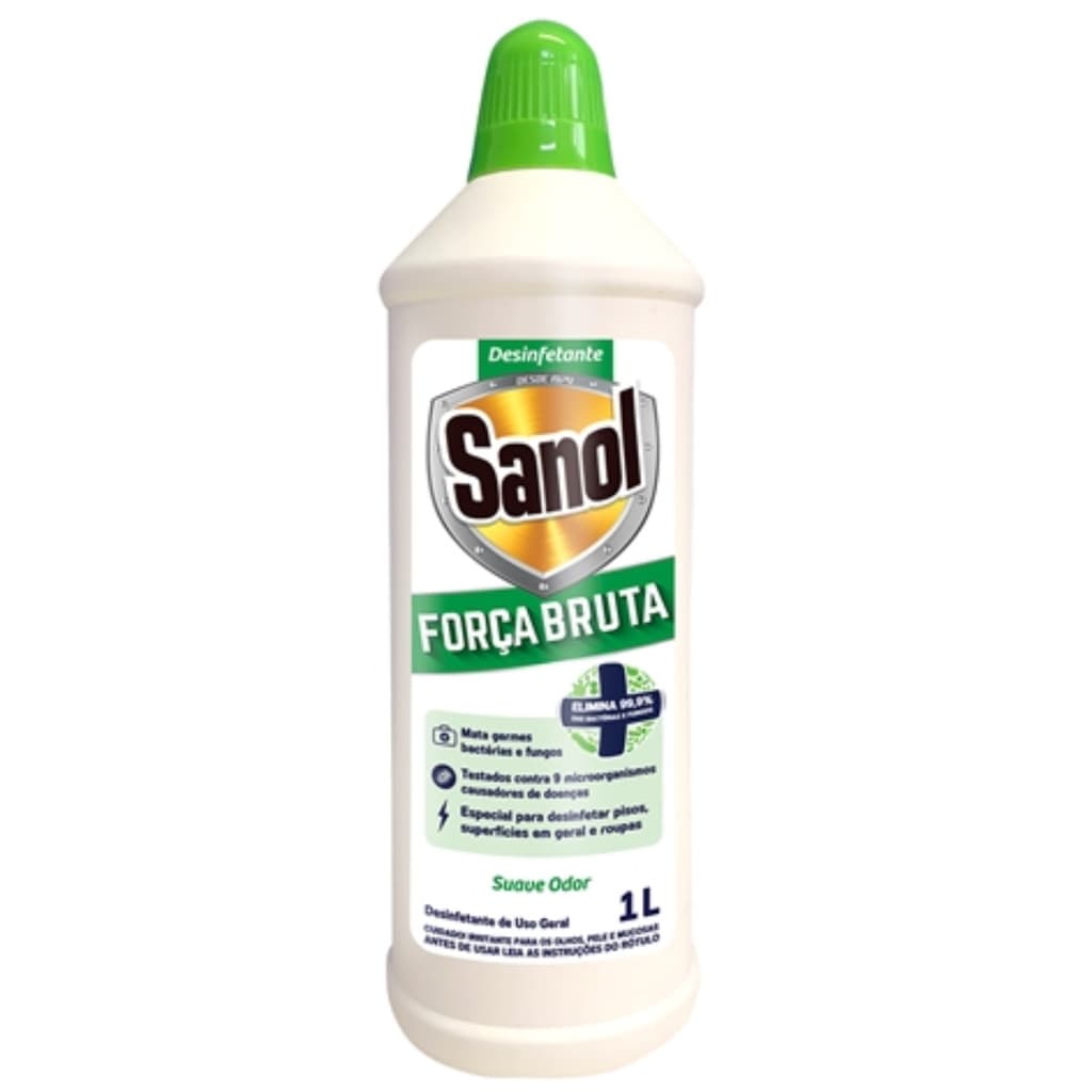 DESINFETANTE FORCA BRUTA SUAVE ODOR 1L SANOL (2032)