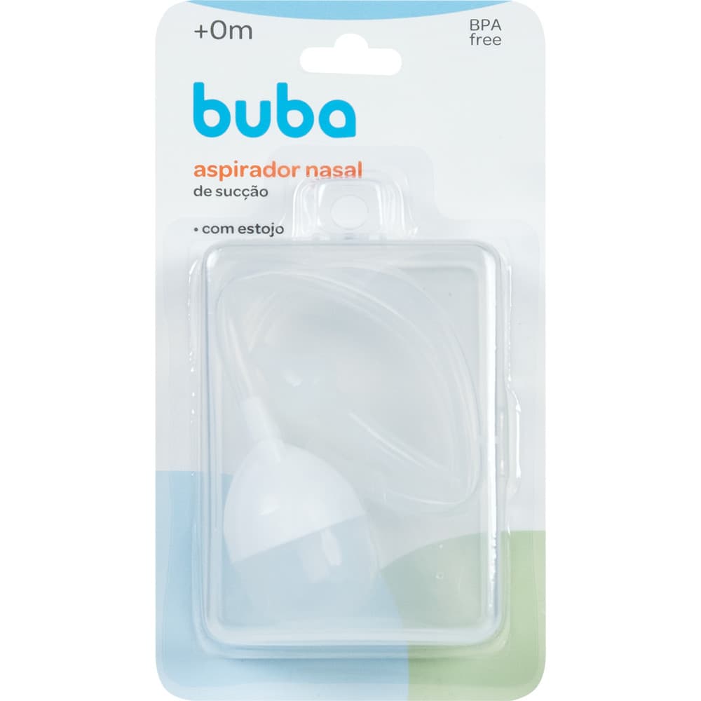 ASPIRADOR NASAL DE SUCCAO COM ESTOJO PONTA SILICONE BUBA
