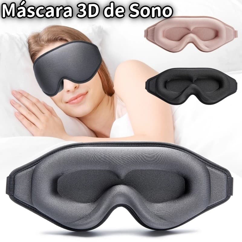 Máscara Espuma Confortavel Dormir 3D Sombra Blackout Zero Pressão Eye Venda Tampa Olho Noturno