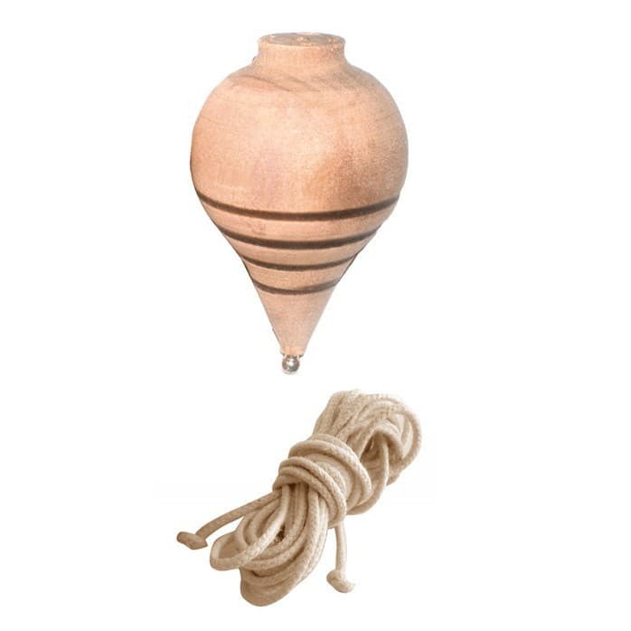 Kit 3 Pião de Madeira Com Cordinha Clássica e Diversão Garantida