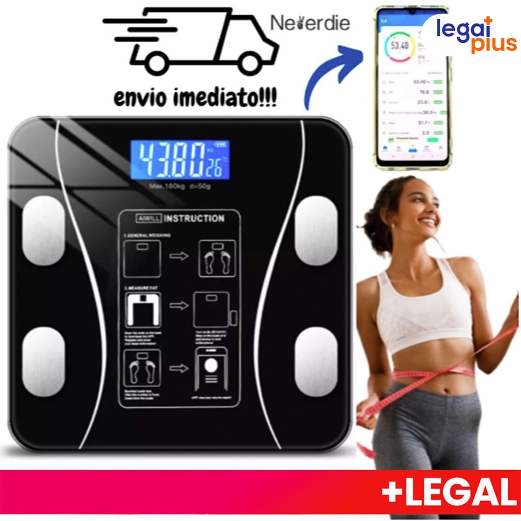 Balança Digital Medidora Corporal Bioimpedância até 180kg