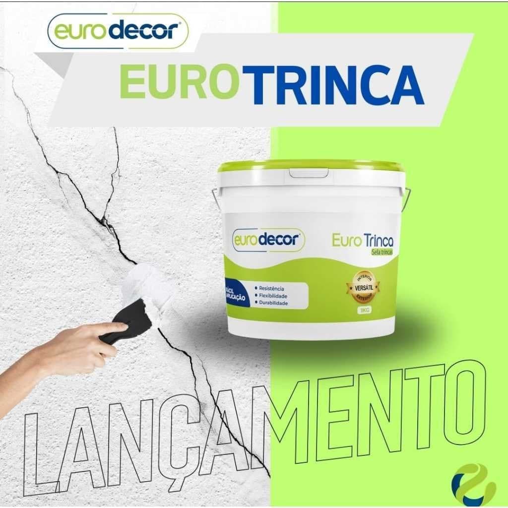 Sela Trinca Rachadura Furo Fissura Buraco Antimofo 1KG Eurodecor Pronta Entrega