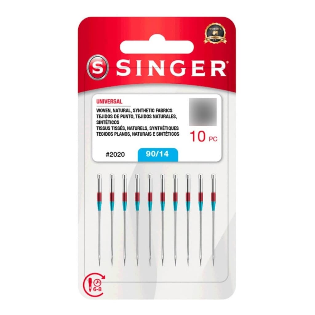 Agulha Singer Original 90/14 Máquina De Costura Pacote 10 Unid