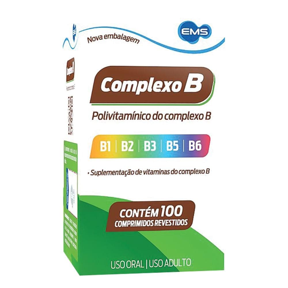 Suplemento Complexo B 100 Comprimidos Revestidos