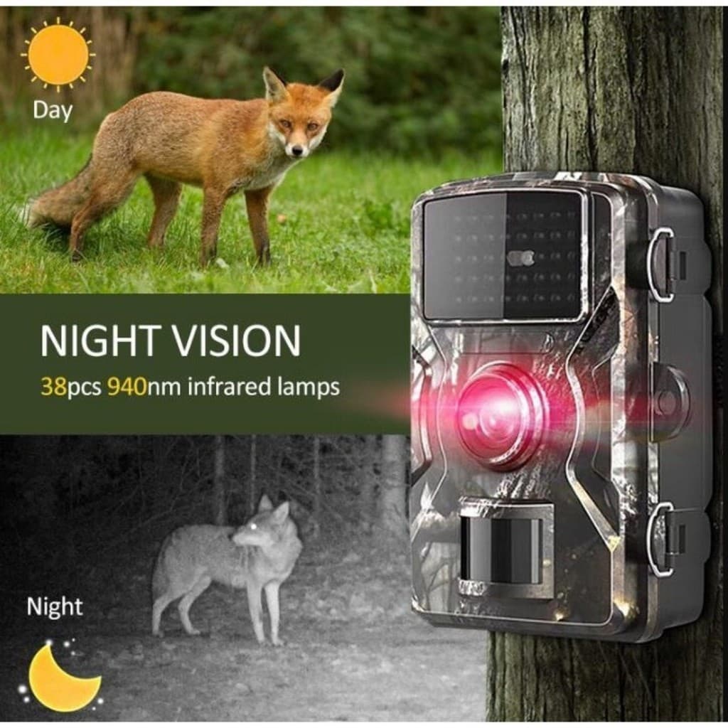 Câmeras De Rastreamento De Caça , 16MP , 1080P , 940nm Visão Noturna Infravermelha , Câmera De Vida Selvagem À Prova D'á