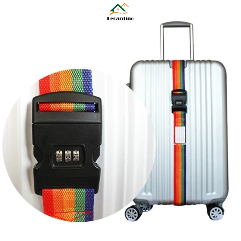 2 peças Cintas De Proteção Mala De Viagem C/segredo/codigo