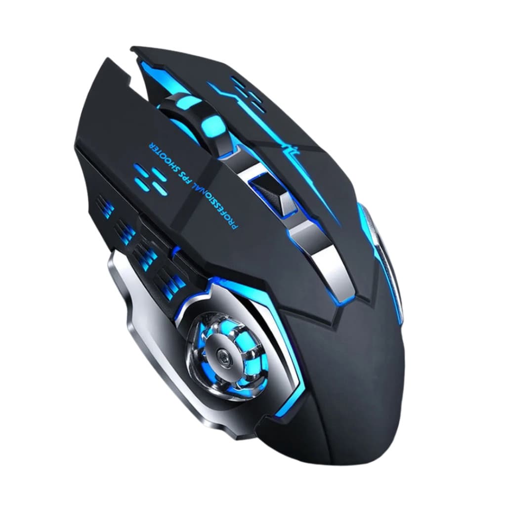 Mouse Gamer Bluetooth T-wolf Q13 SEM Fio Recarregável Preto - 6 Botões