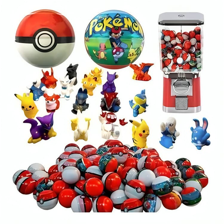 Kit 12 Capsulas Pokebolas Lacradas Com Mini Pokémons Sortidos Encapsulado Surpresa Miniatura Pokémon