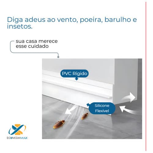 Rodo Veda Porta portão protetor vedante adesivo Contra Água Insetos poeira Anti Ruido e bichos