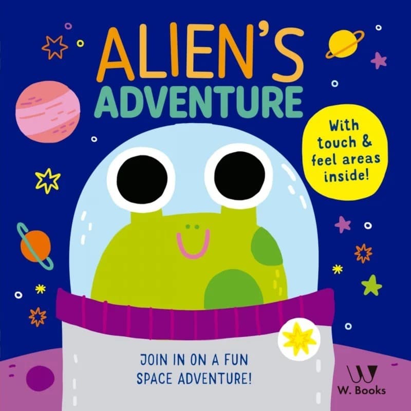 Livro Cartonado - Alien's Adventure - em inglês - W. Books