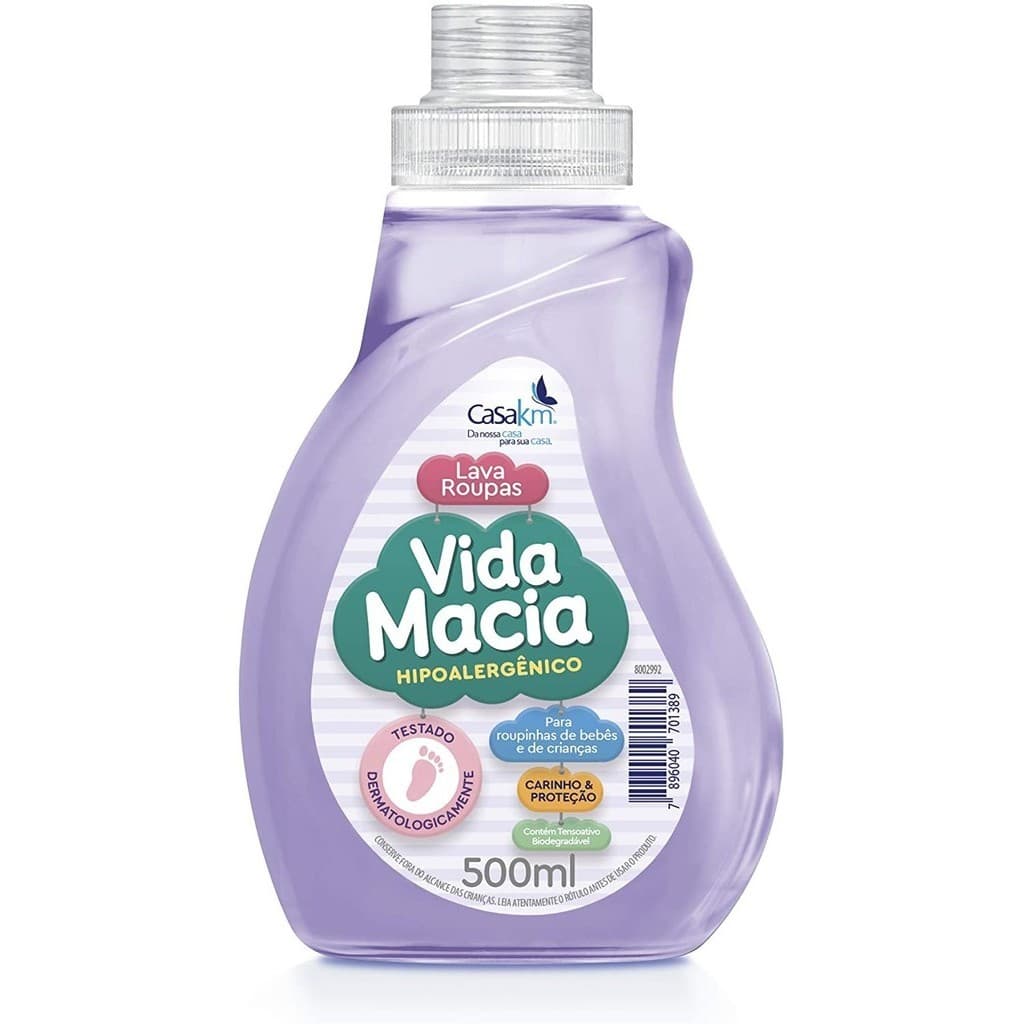 Lava Roupa De Criança Vida Macia Carinho e Proteção 500 Ml