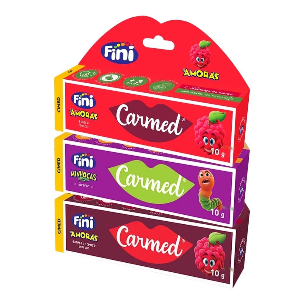 Kit 3 und Carmed Fini - Amora, Intensa, e Minhoca 10g