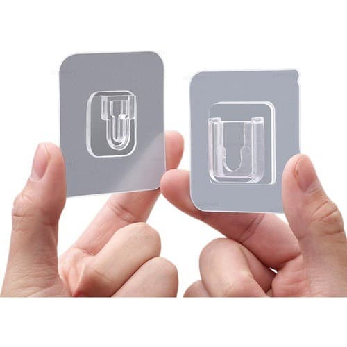 Gancho Adesivo de Parede Reposição Para Prateleira de Banheiro Cozinha Sem Furos Cestos Dupla Face