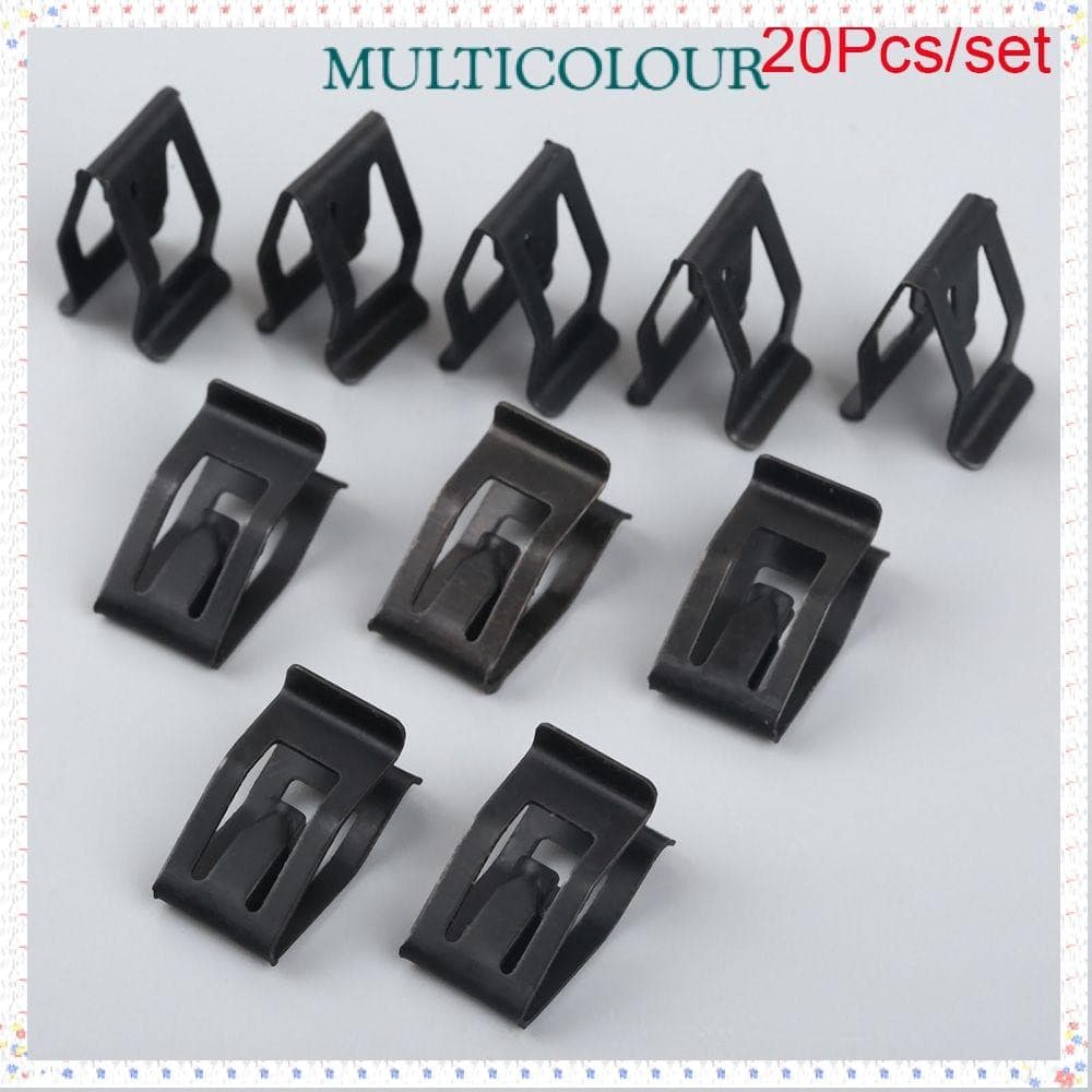 MULTICOLOUR 20Pcs/pack Clipes De Dash Para Carros Amplamente Acessório Rebites De Retentor Preto Painel De Controle