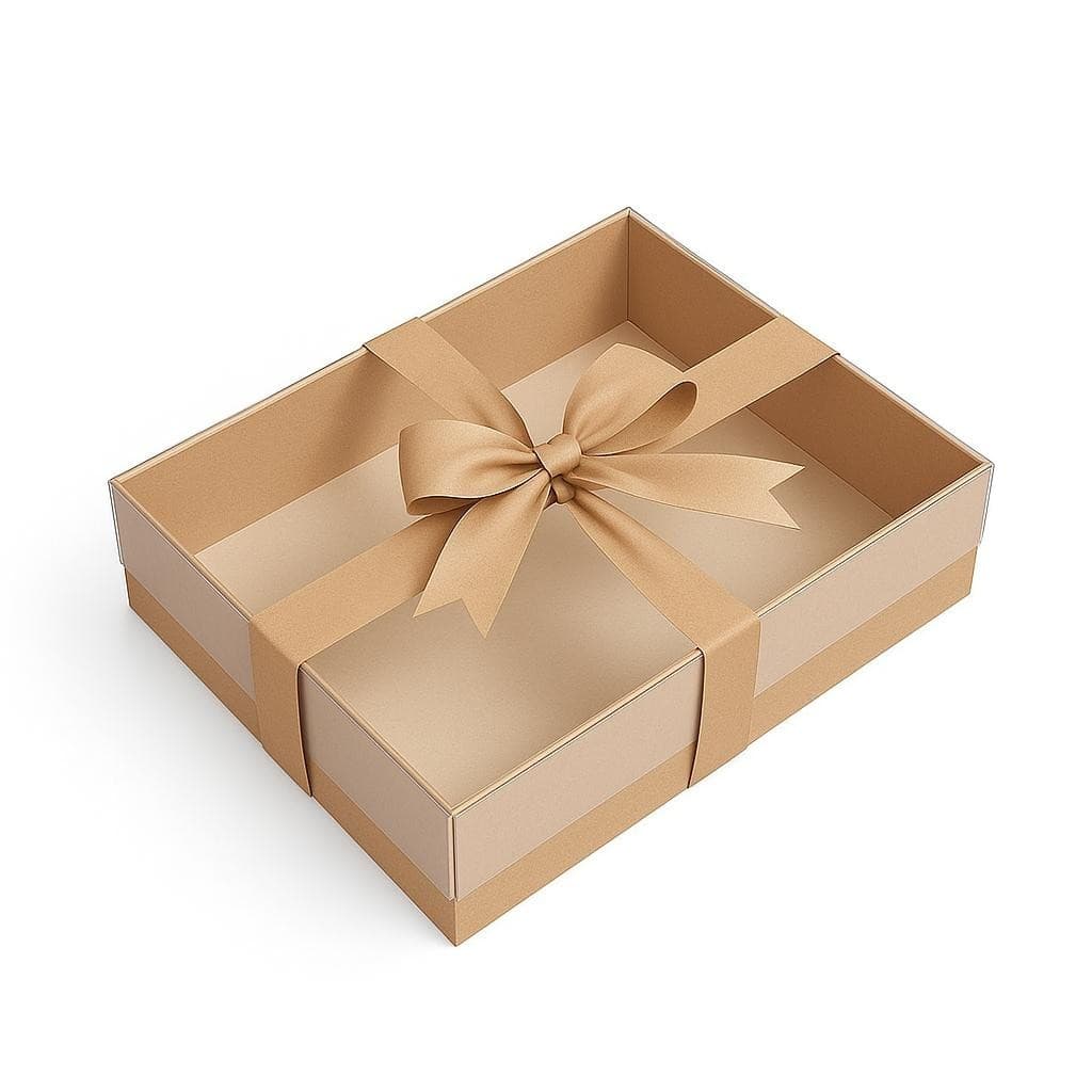 20 Caixas Kraft Visor - De Presente 20x15x5,5cm Presente Dia dos Namorados Festa Junina Julina