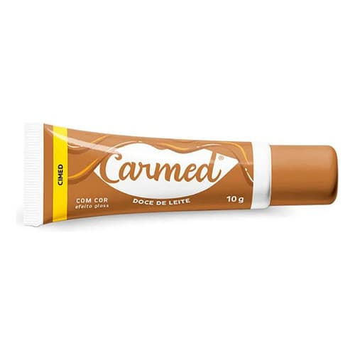 Carmed Hidratante Batom Labial Macio Saudavel Labios Secos Sabor Doce De Leite 10g