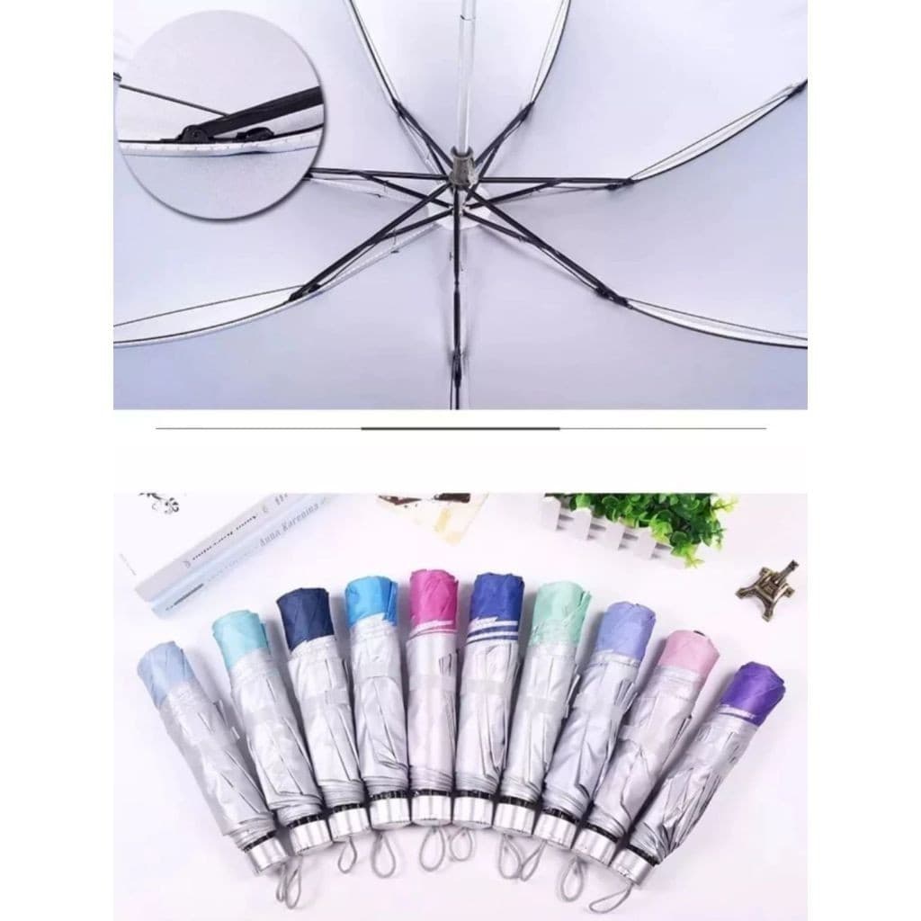 Guarda Chuva Sombrinha Pequeno Com Proteção Solar Uv Contra Vento Cor Sortidos aleatórias 565