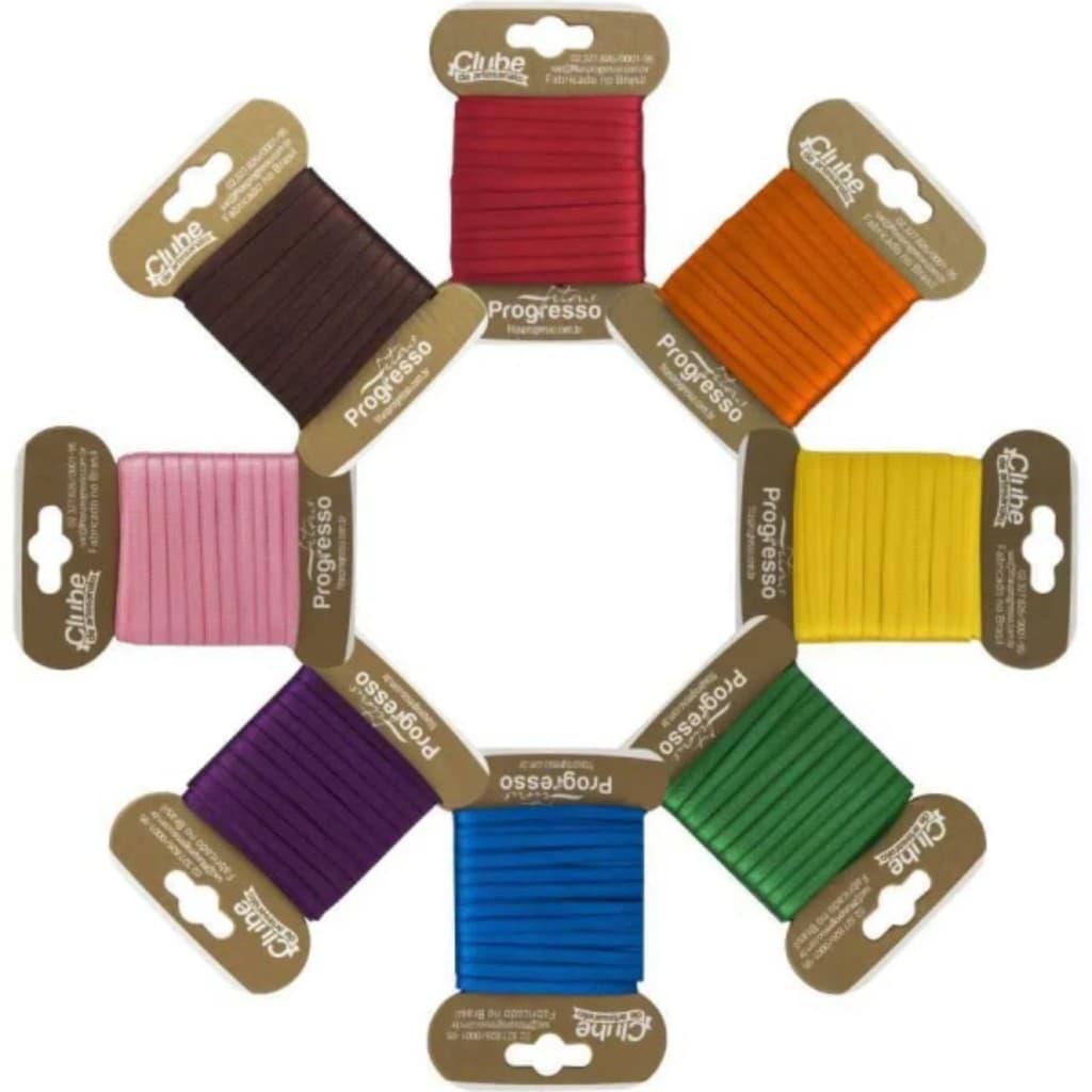 Fita Cetim Duplo T900/000 4mm Cartela com 10 metros