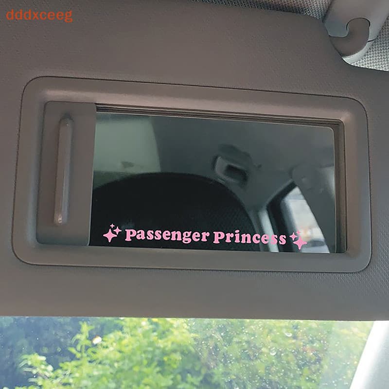 [dddxceeg] 2 Peças Adesivo De Decoração De Espelho Passageiro Princesa Estrela Decalque Retrovisor Carro Engraçado
