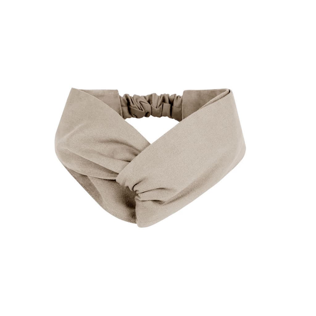 Faixa de Cabelo Turbante Bandana Bege Caqui Chef Cozinha Confeitaria SPA