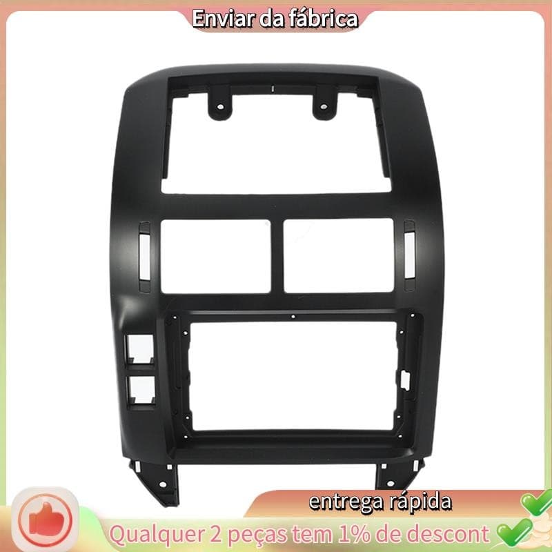 1 Pçs Kit De Moldura Estéreo Do Carro Frente Traço Centro Facia Acessórios Para VW Volkswagen Polo 2004-2011