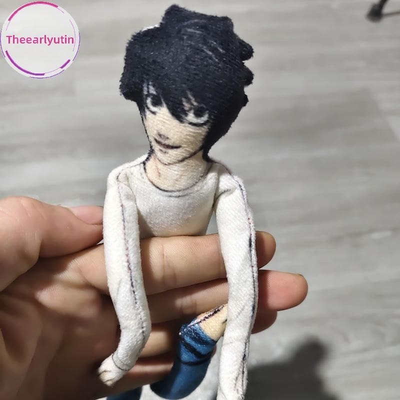 theearlyutin Anime Death Note L·Lawliet Cosplay Prop Boneca De Pelúcia Bonecos Decoração De Mesa Abstrata Articulação Mo