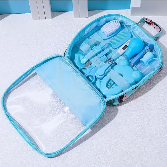 Kit Ate 13 Higiene Cuidado Bebê Recém Nascido Essencial Cuidados Com O Bebê Recém Cortador Escova Cabelo Unha Pente