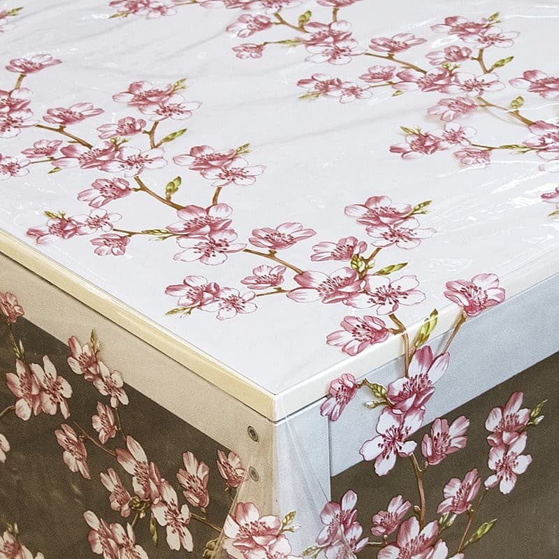 Toalha de Mesa Plástica Estampada Impermeável – 4 a 8 Lugares