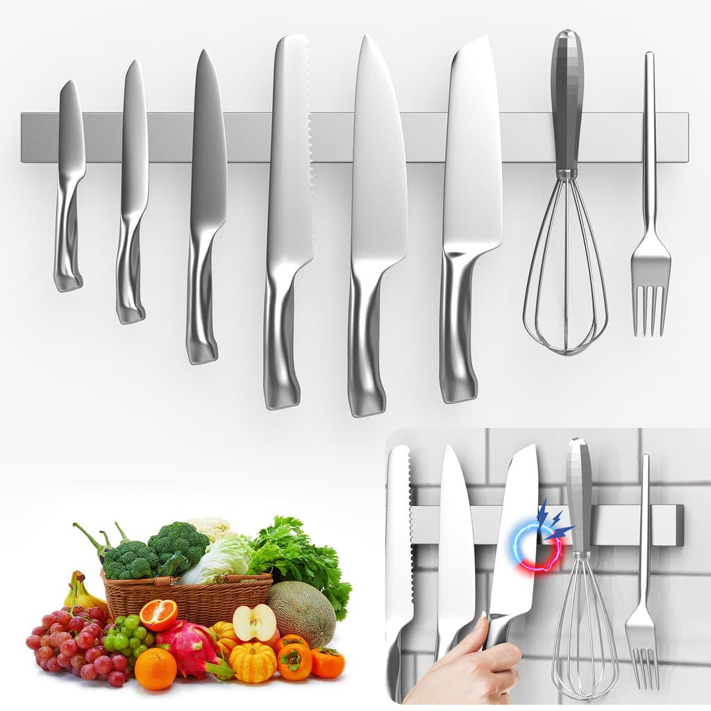 Tira Magnética Para Facas 39cm Suporte Magnético Para Facas