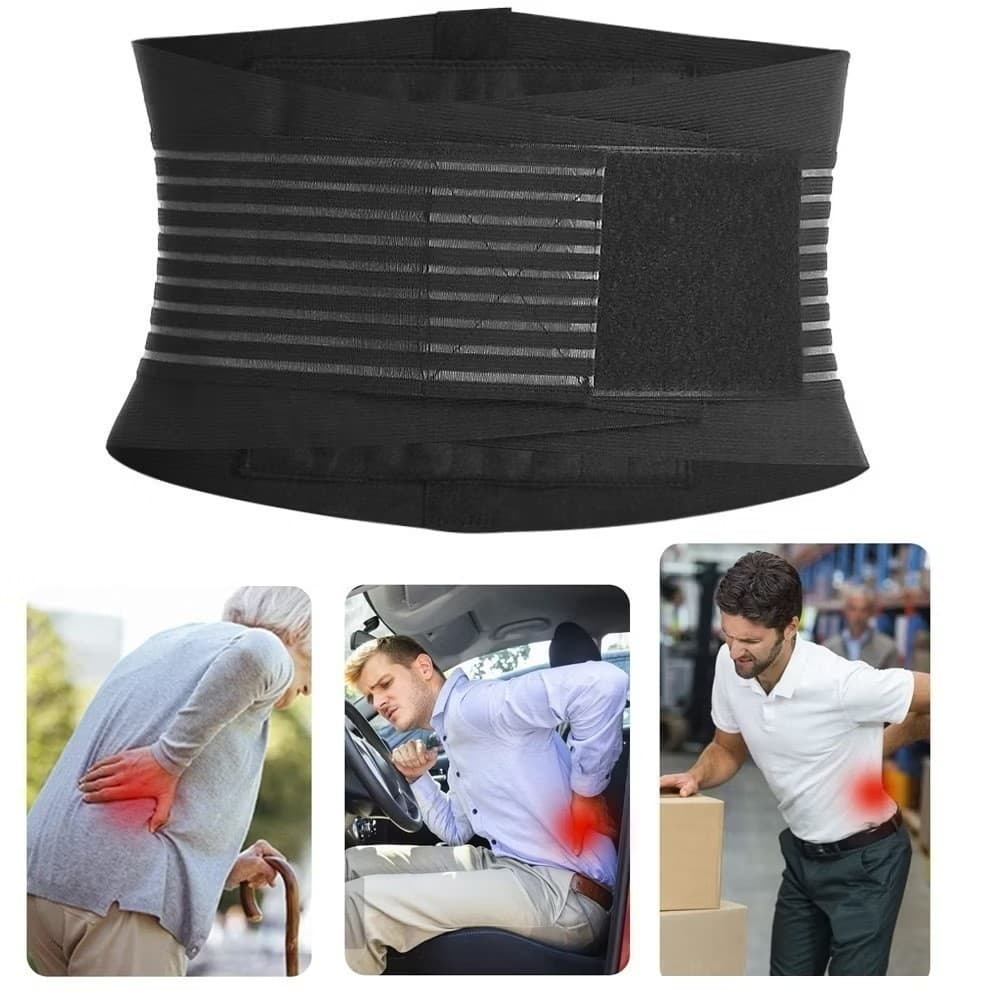 Cinta Para Coluna Lombar Postura Costas Carregar Peso Reforçada Ortopedica Compressão Alivia Dor