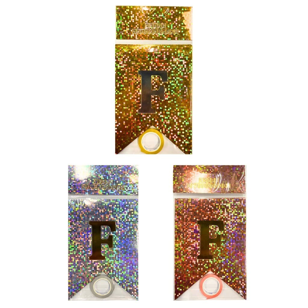 Bandeira Feliz Aniversário Holografica Banderola Letras Faixa Decorativa festa aniversario surpresa