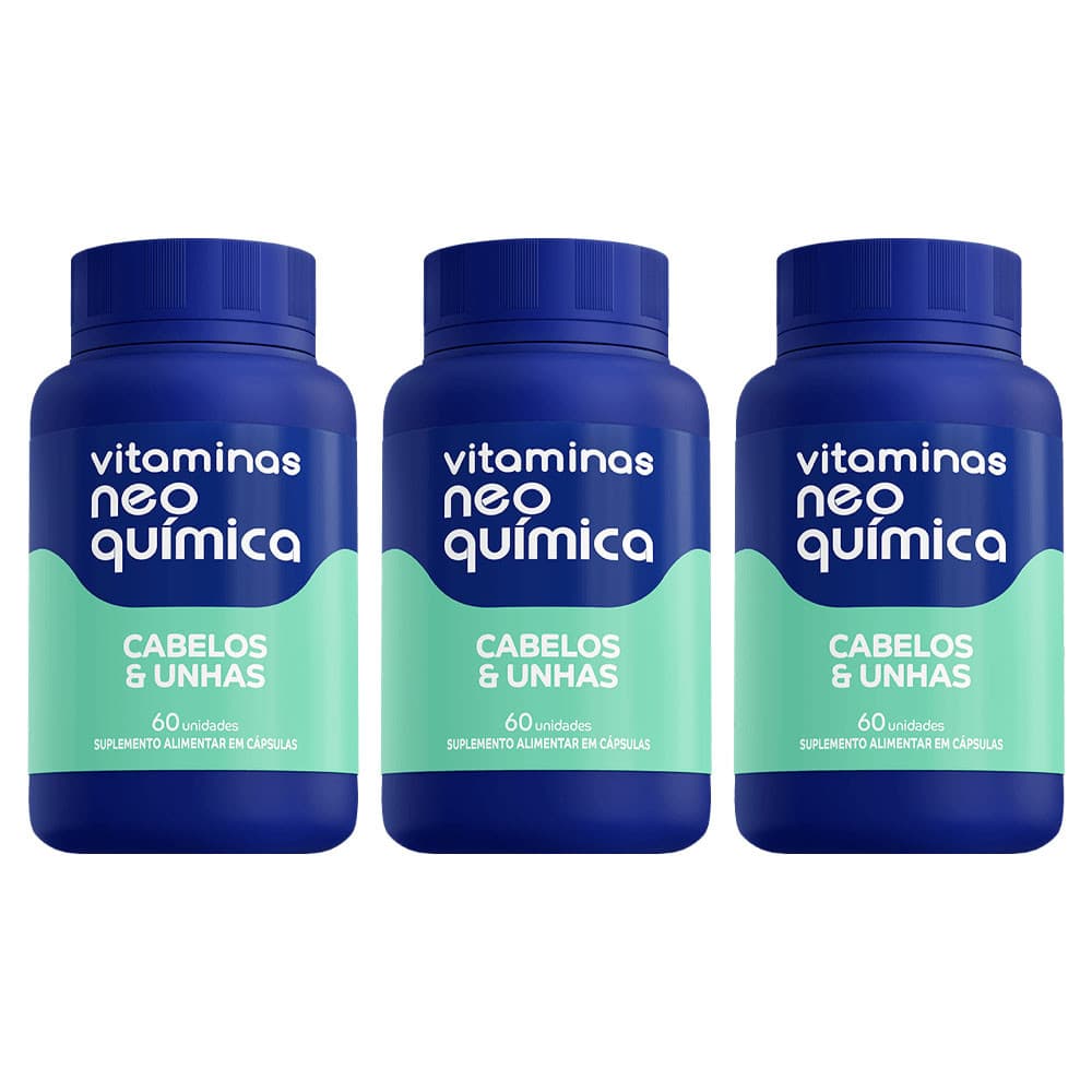 Pague 2 Leve 3 Vitamina Cabelos e Unhas 60 Cps - Neo Química