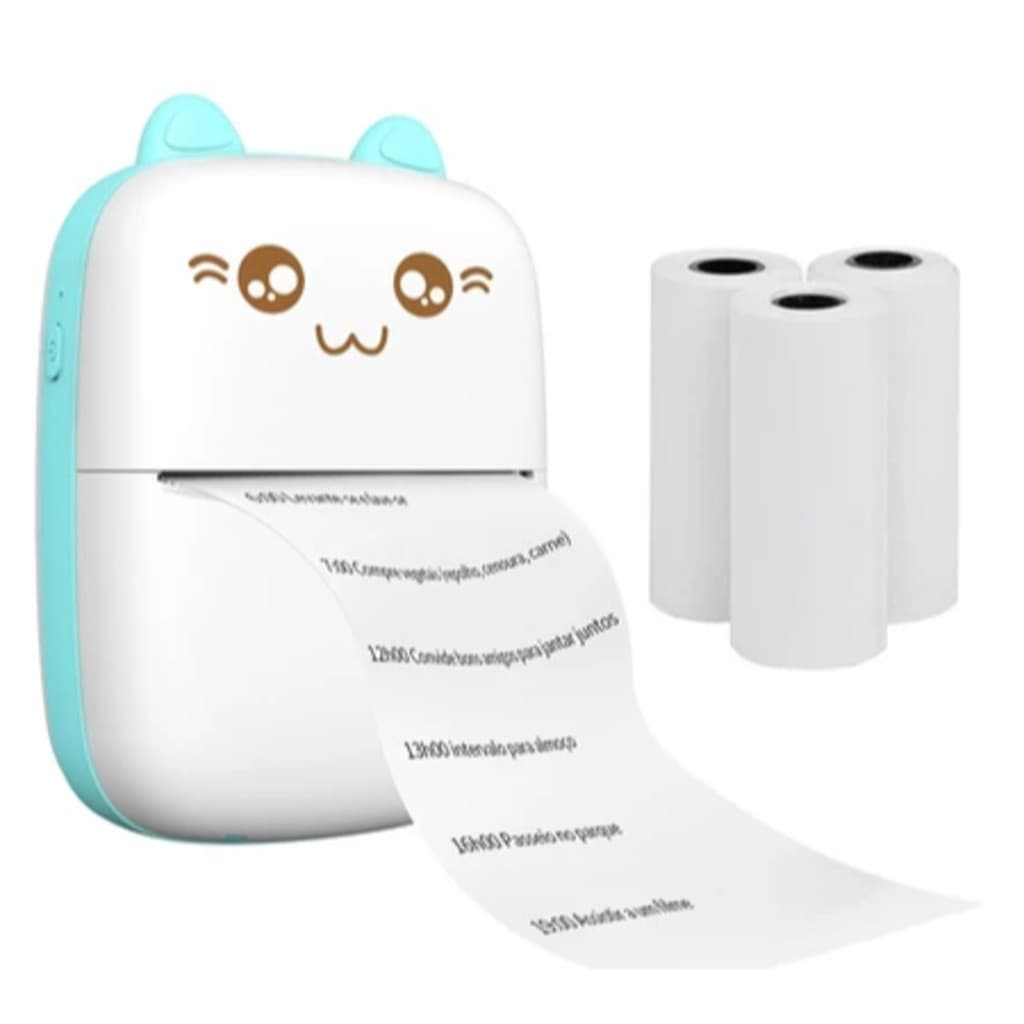 Mini Impressora Térmica Portátil Desenho Animado Foto Impressora De Impressão Sem Fio Para Android Ios-LEGAL