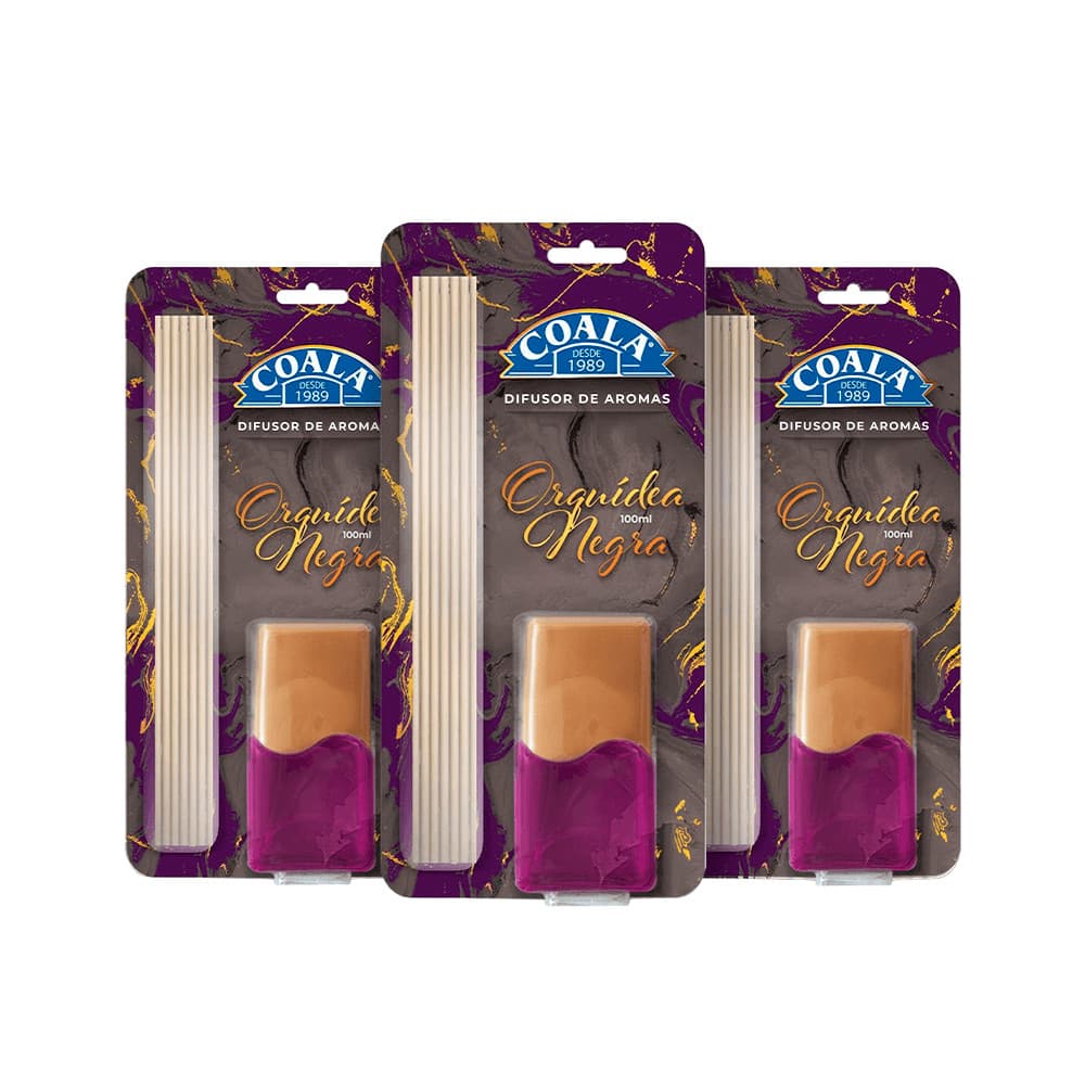 Kit 3 Difusores Coala - Orquídea Negra