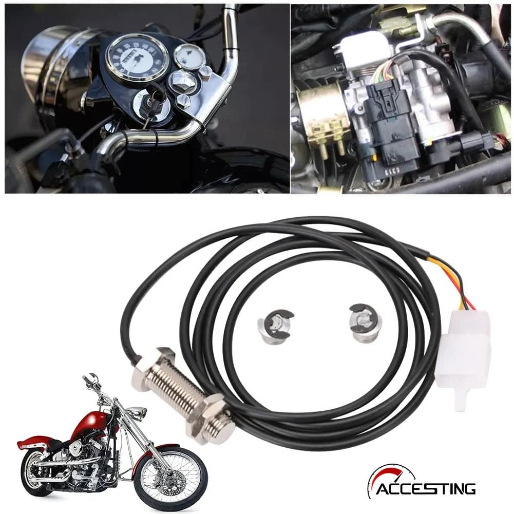 Motocicleta Odômetro Sensor Cabo Scooter Durável Velocímetro Digital Kit De Substituição Magnético Com 2 Ímãs Suprimento