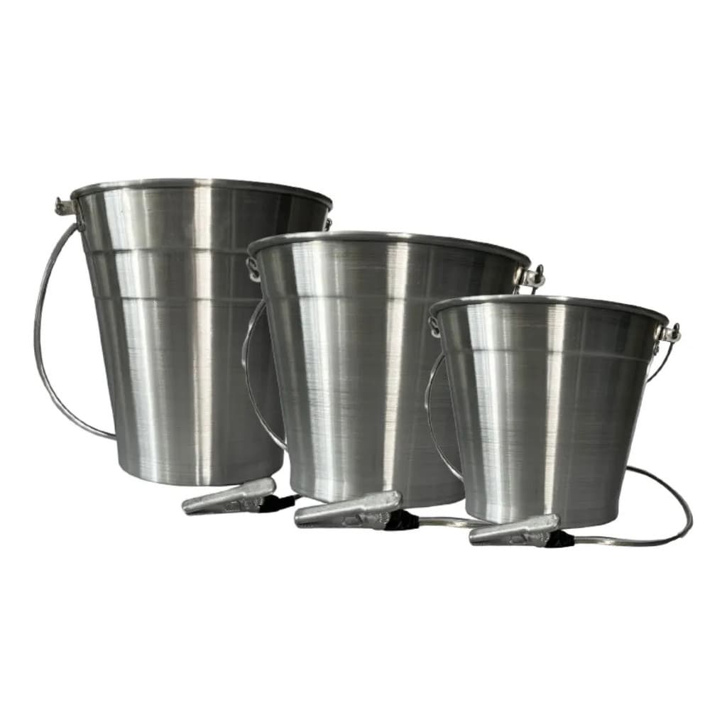 Balde De Alumínio Reforçado 5L 12L Ou 18L Com E Sem Cordoalha