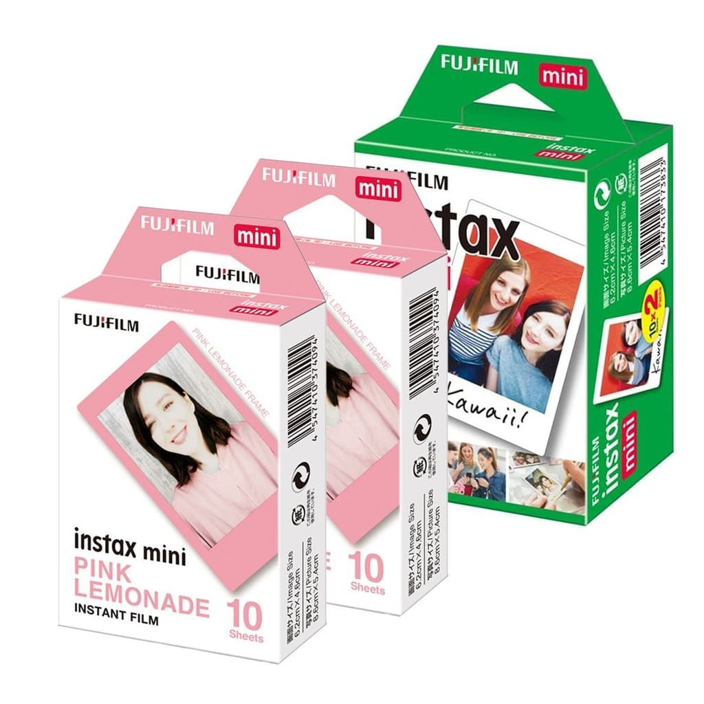Kit Filme Instantâneo Instax Fujifim 20 Fotos + 20 Pink Lemonade - 40 Poses